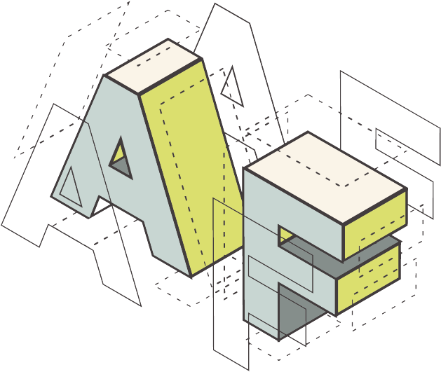 The AF Design Co. mark — Audrey Farnham's illustrated brand logo